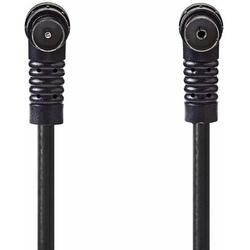 Coax Cable 120dB | IEC (Coax) Male Angled - IEC (Coax) Female Angled | 3.0 m | Black
